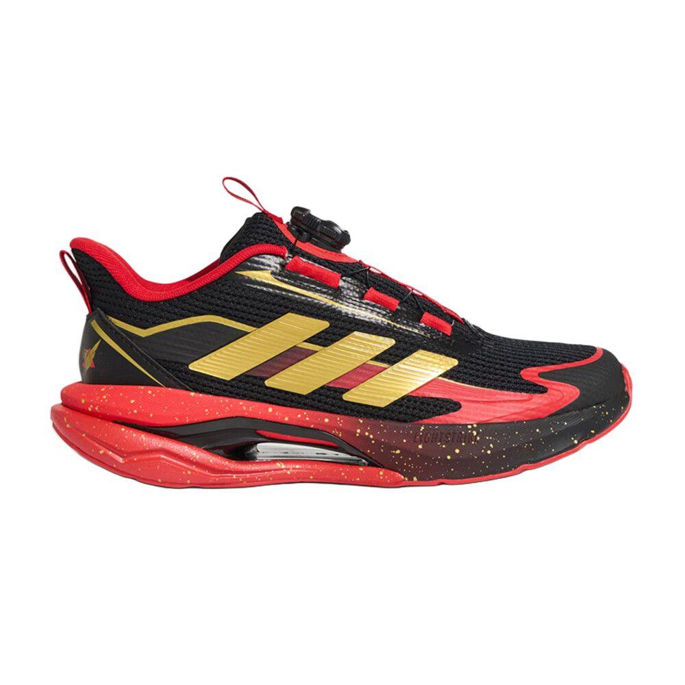 adidas Lightdart Habu J Cny Новогодняя версия Удобные спортивные низкие кроссовки для бега для детей Детские кроссовки Черный Золотой Красный KJ1688