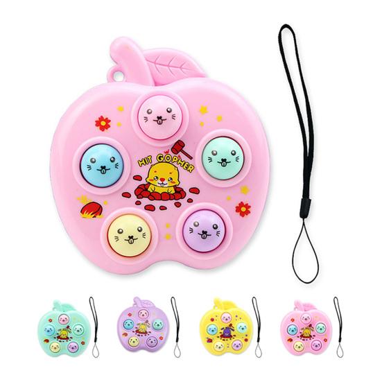 Подвеска в виде игровой консоли со шнурком, милый красочный мультяшный принт, ностальгическая, координация рук и мозга, фиджет-игрушка, мини-брелок для ключей для снятия стресса