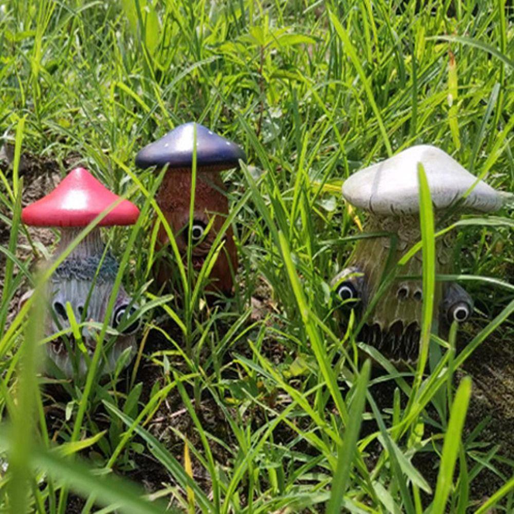 Украшения Статуэтка Гриба Изделия из Смолы Фигурка из Смолы Хэллоуин Скульптура Гриба Украшение Дома