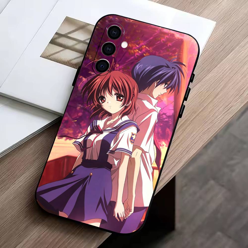 Чехол для телефона аниме C-Clannad healing для Samsung Galaxy A73,A72,A71,A70,A53,A52,A51, Мягкий силиконовый черный чехол