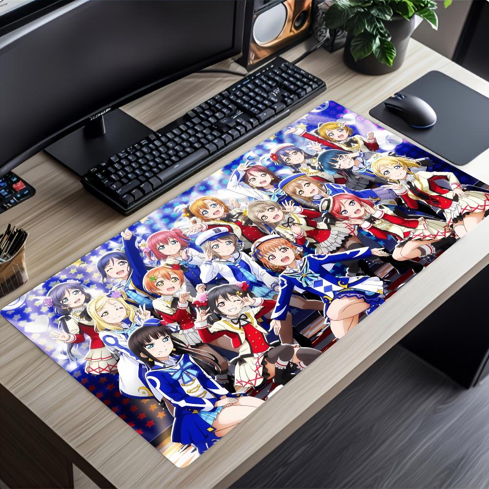 Love Live! School Idol Project Large Mousepad Pc Gaming Mouse Pads Laptop Desk Mats Carpet Big Mousepepad Rug Keyboard Long Pad