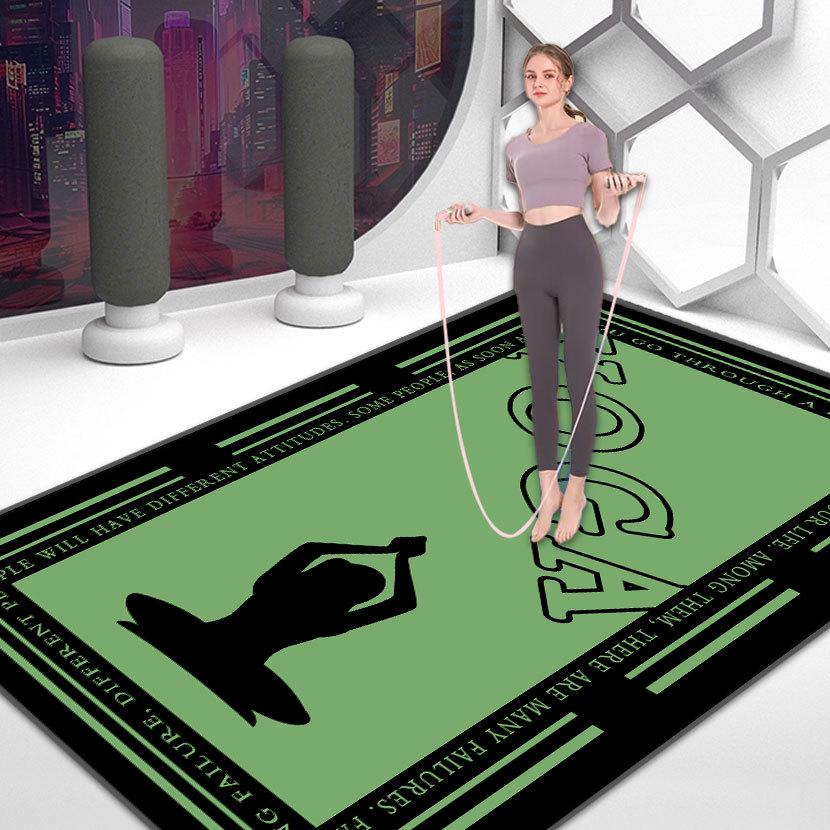 Нескользящий коврик для йоги, танцев и фитнеса с амортизацией для медитации и тихих упражнений