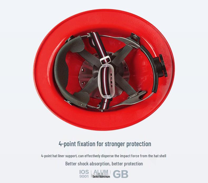 Export-Grade Aluminum Alloy Safety Helmet for Construction and Mining - Meets European and American Standards