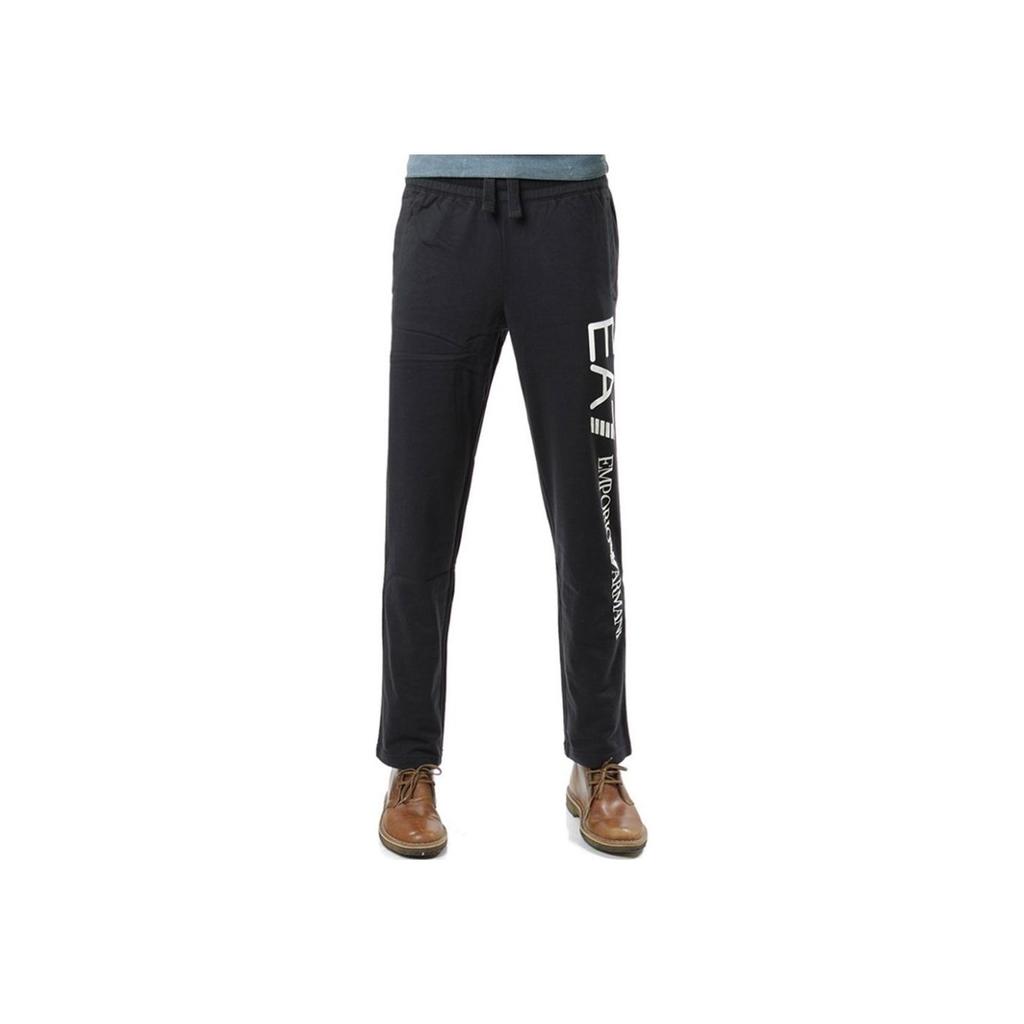 Emporio Armani Ss22 Однотонные спортивные штаны с принтом букв Мужские брюки Черный 8NPPC2-PJ05Z-1205