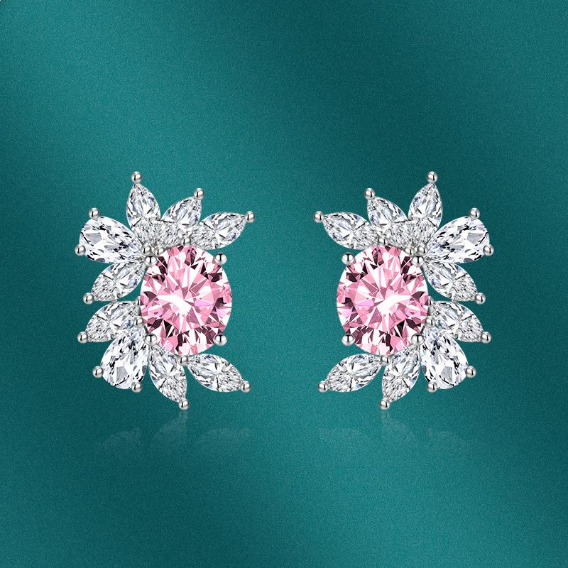 BELLA BOX Роскошные женские серьги-капли, модные нерегулярные овальные серьги с конским глазом, подарок на свадьбу, помолвку и вечеринку