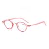 Retro Anti-Blue Light Reading Glasses Oval-Shaped Ultra Light High-End High-Definition Eyeglasses For Men And Women 0 To +4.0