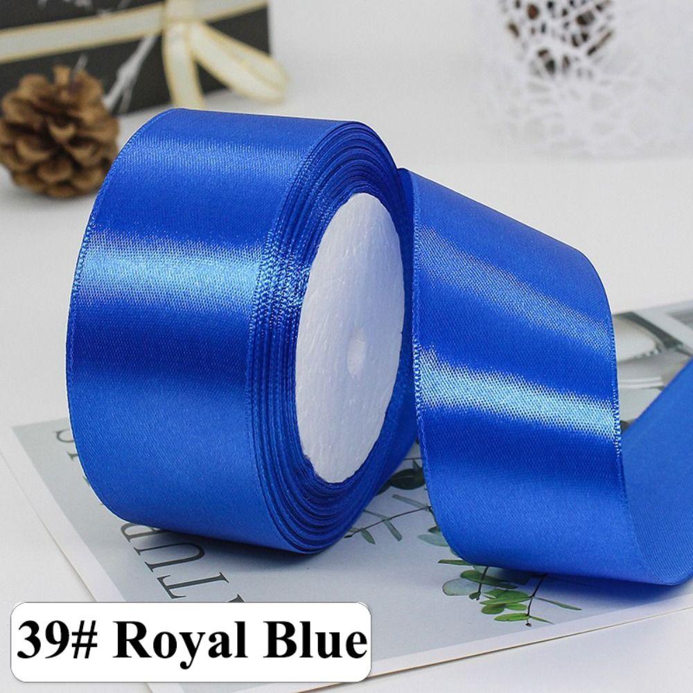 22 метра Темные цвета 4 см Блестящие шелковые ленты Однотонные DIY Упаковка для подарков Свадебное украшение для вечеринки