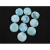 14X14MM натуральный голубой ларимар круглый кабошон драгоценный камень россыпью 10 шт. лот 95 карат. RQ-1719