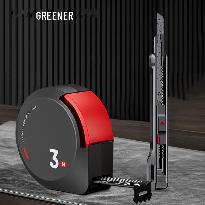 Износостойкая высокоточная рулетка Green Forest - 3 м/5 м Mini, с защитой от порезов