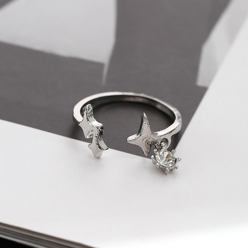 Набор колец с кристаллами в форме сердца в стиле Y2k для женщин и девушек, винтажные кольца неправильной формы из цинкового сплава, модные K-pop кольца с цирконом, подарки с цирконом для вечеринок