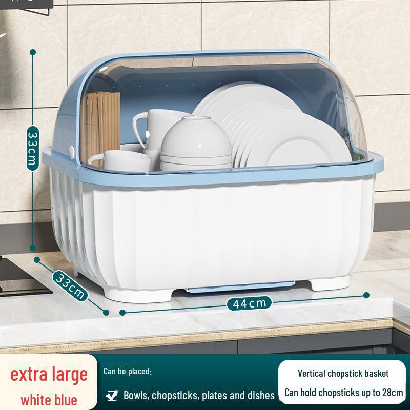 Кухонная подставка для посуды с крышкой для мисок, тарелок, столовых приборов и палочек для еды