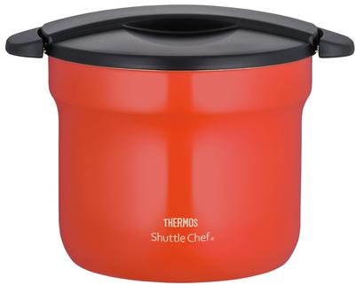 Термос-кастрюля с вакуумной изоляцией Thermos Shuttle Chef 4,3 л [4-6 порций] Томатный KBF-4501 TOM