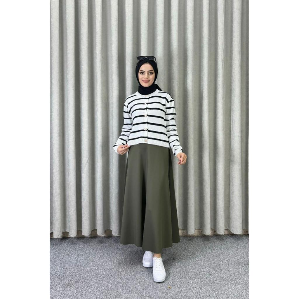 Расклешенная юбка в хиджабе Scuba