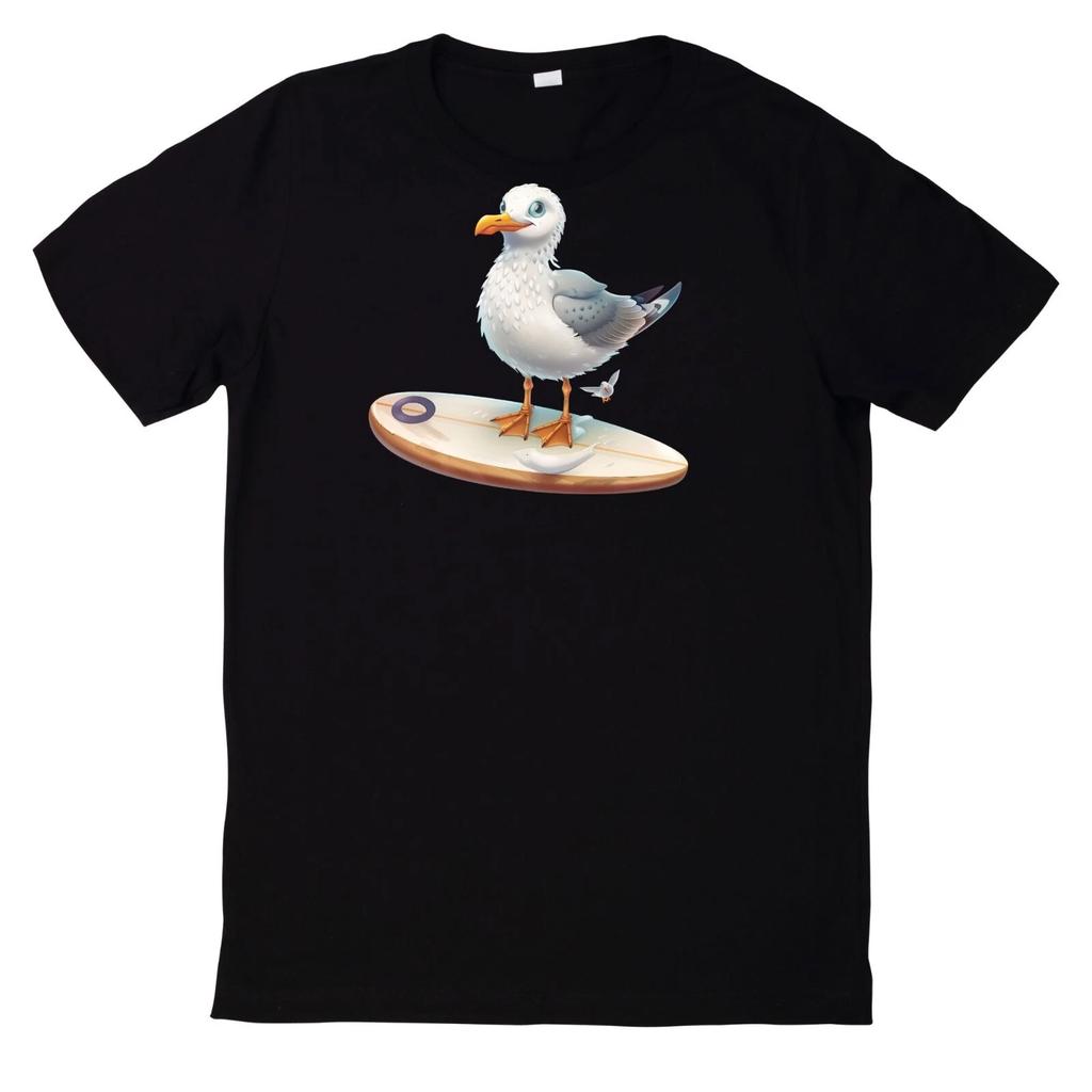 T-Shirt Sommer Möwen Motiv Baumwolle