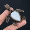 Черепаха дизайн лунный камень драгоценный камень медная проволока обруч ювелирные изделия кулон для свадебного подарка