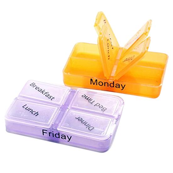 7-дневная еженедельная аптечка-органайзер для лекарств, держатель для таблеток