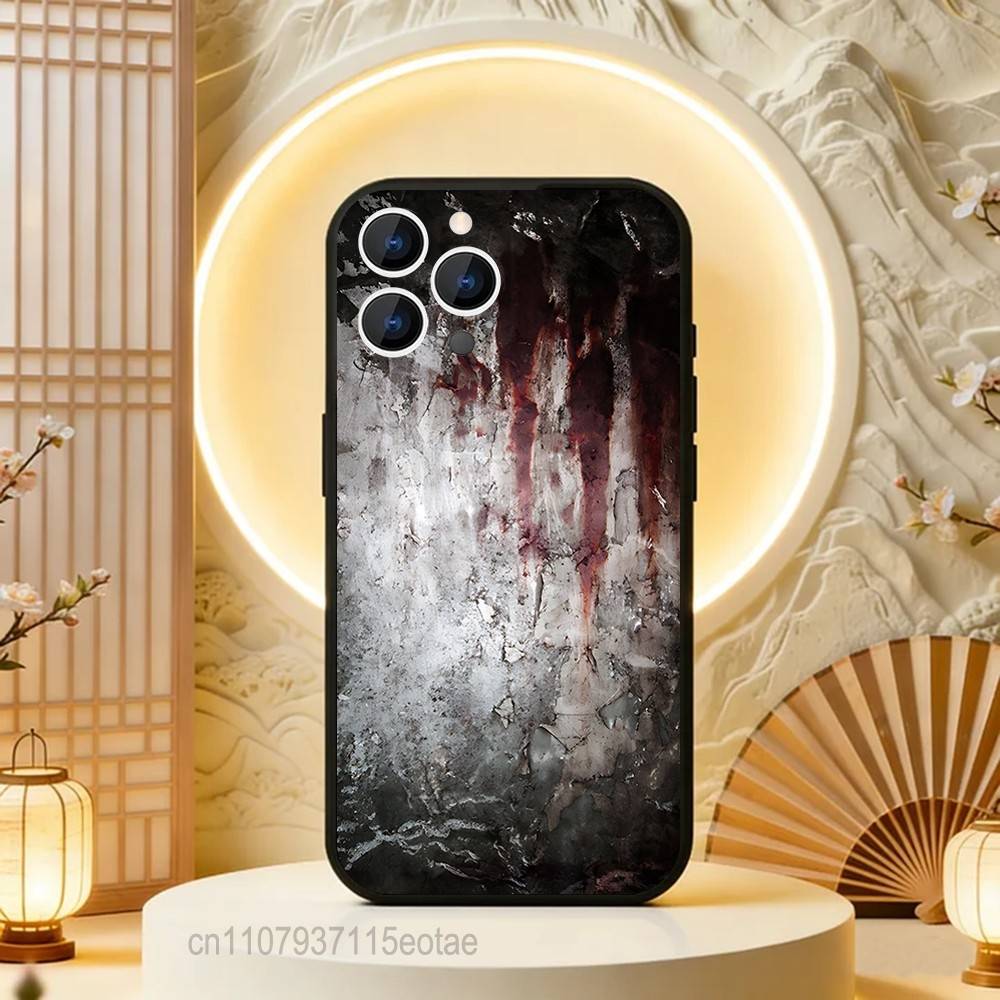 Ретро Индустриальный Стиль Ржавые Стены Чехол Для iPhone 17,16,15,14,13,12,11,Pro,Max,Plus,E,Air,Mini Черный Ударопрочный Funda Чехол