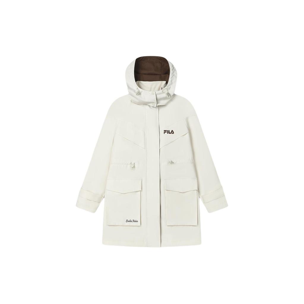 Новые куртки и пальто FILA женские, цвет восточный белый F11W419701F-WT