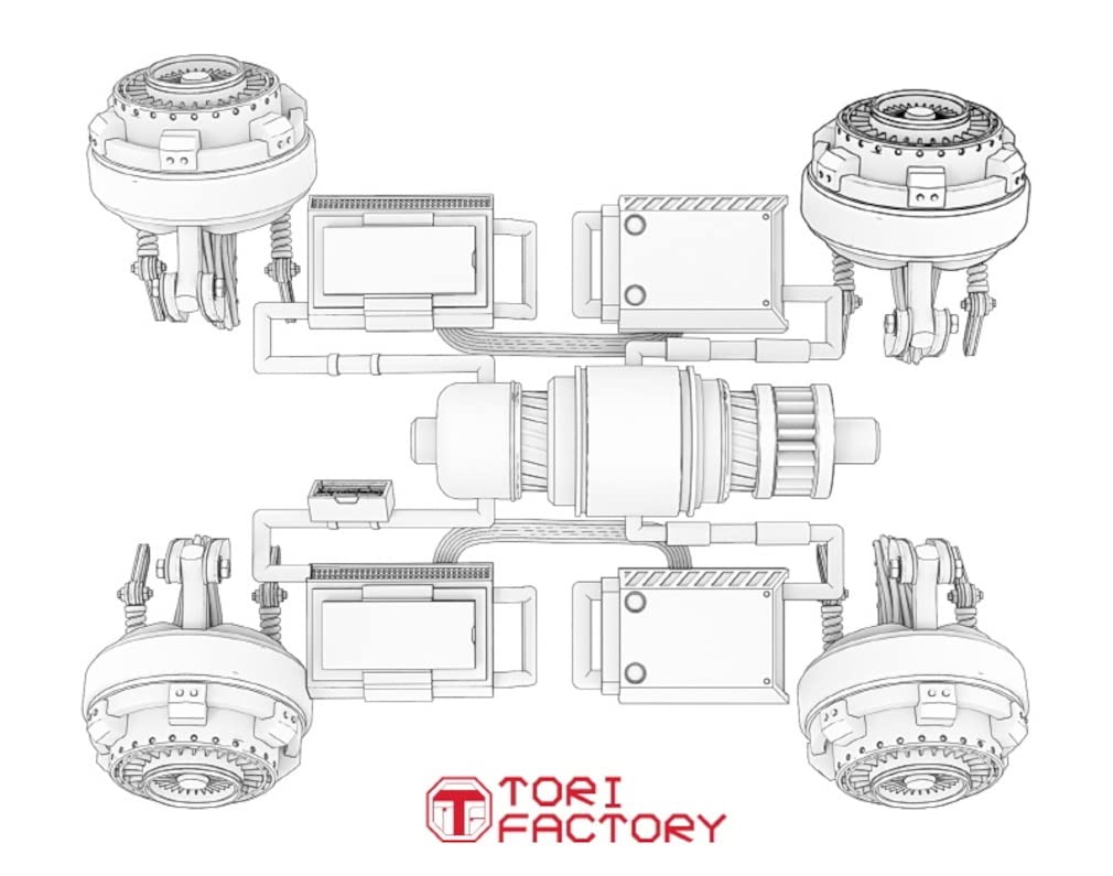 Tori Factory Cyberpunk Series Flight Conversion Unit Flying Car Kit Resin Kit Molded Color 1/35 "Vladimir Motors-FT160" CY-08A