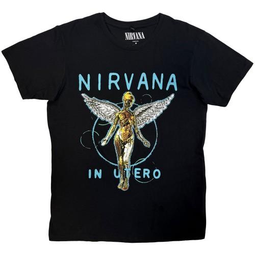 Nirvana Unisex Adult In Utero Neon Blue T-Shirt