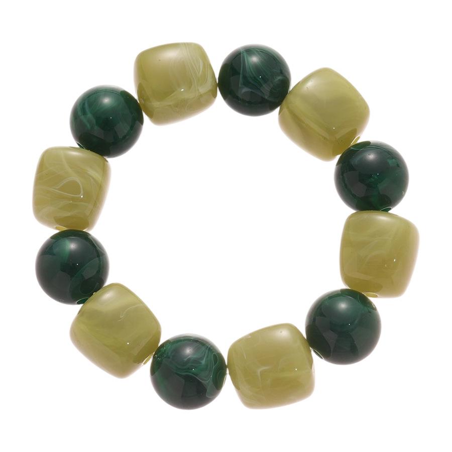 Bohemian Irregular Round Resin Bracelet - Elegant, Versatile Jewelry for Women