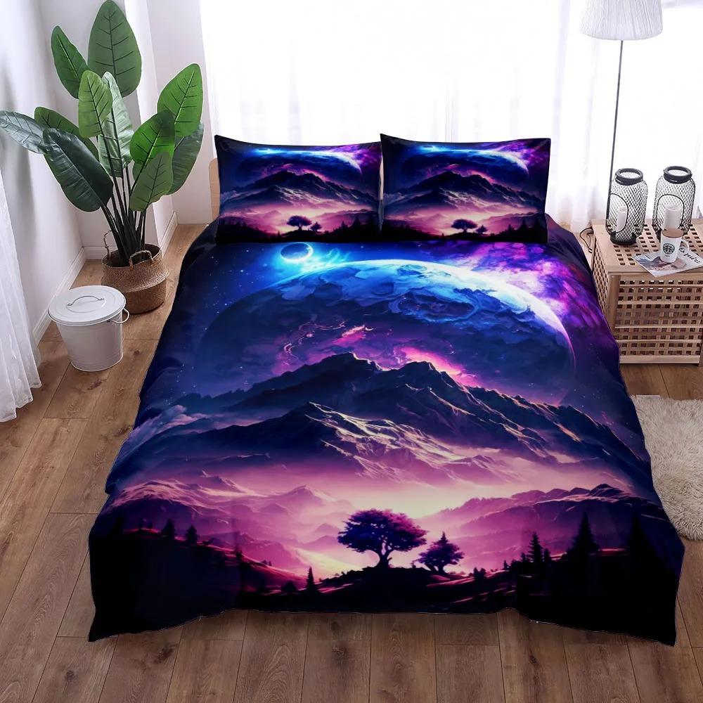 Комплект постельного белья Knight Flame Duvet Cover Set UK Single Double King US Twin Full Queen Size Anime Bed Set