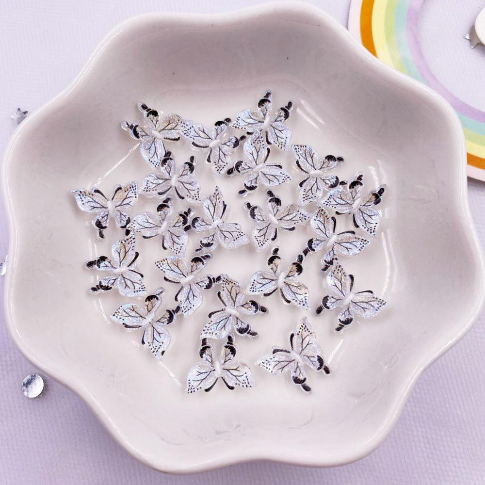 50 шт. красочные мини-милые хрустальные бабочки для дизайна ногтей с плоской задней поверхностью, стразы, аппликация, сделай сам, свадебный декор для скрапбукинга, поделки