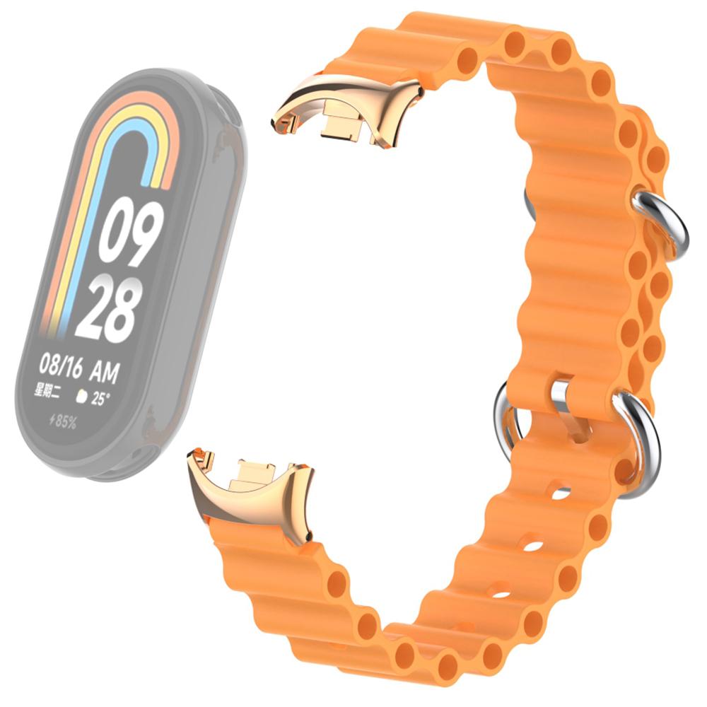 For Xiaomi Smart Band 9 NFC/9/8 NFC/8 Ocean Band Adjustable Loop Sport Watch Strap with Connector