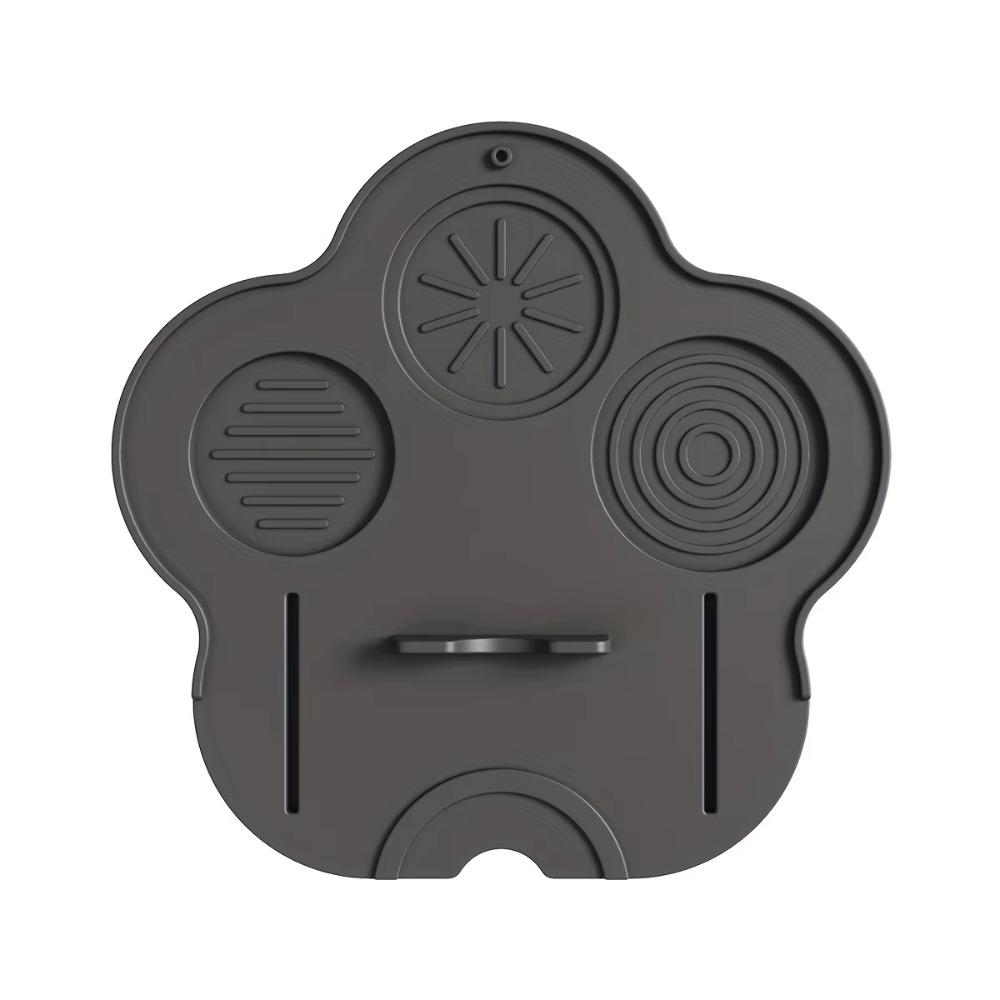 Silicone Material Coffee Tamper Mat Non-Slip Cat Paw Shaped Coffee Powder Press Seat Thick Durable Space Saving
