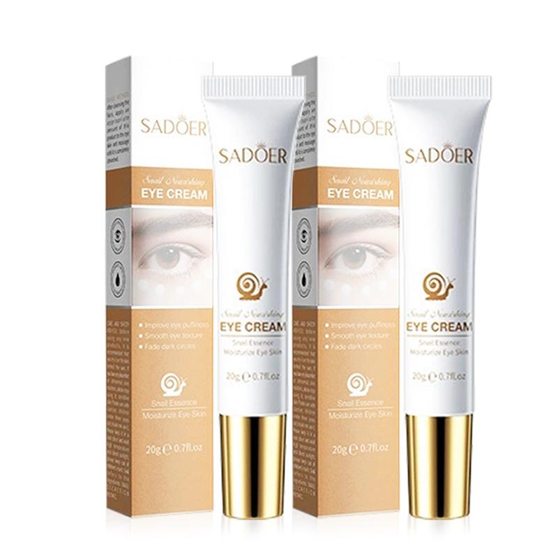 Moisturizing Anti‑Aging Eye Cream, Reduce Dark Circles Puffiness Bags, Firming Lifting Under‑Eye Skin, Hydrate Smoothen Fine Lines Eye Care 20g