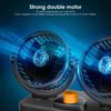 Car Seat Fan Double Head Silent Seat Back Cooling Fan Portable Automobile Small Air Conditioner Automobile Ventilation Device