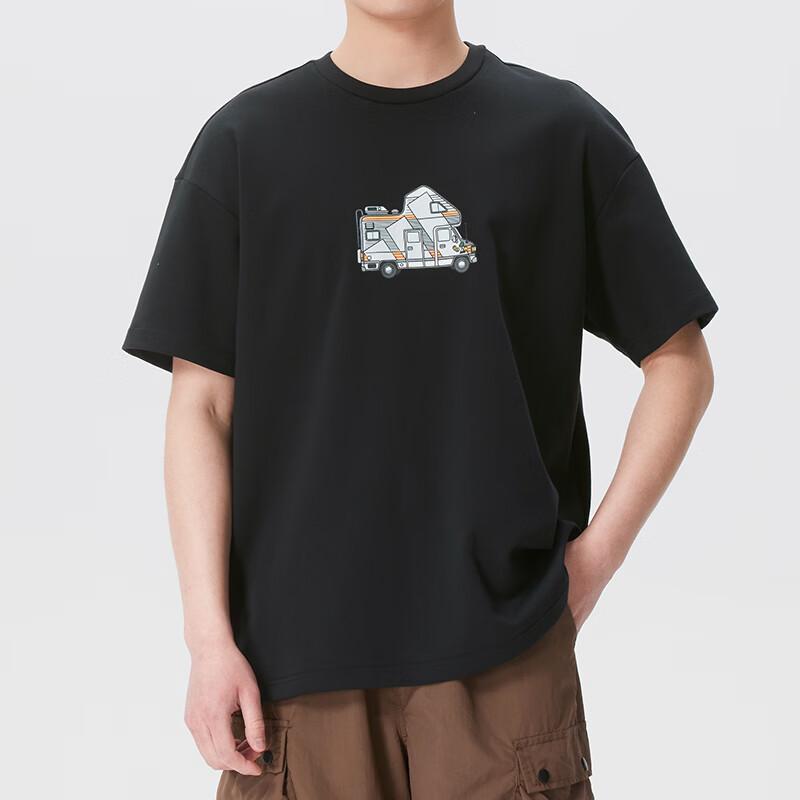 Adidas Terrex T Shirts Unisex Black Crew Neck Moderate KG3845