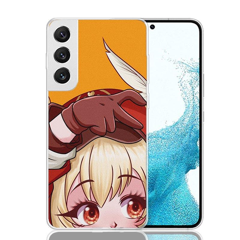 Genshin Love Walnut Phone Case For Samsung Galaxy S25 S24 S23 S22 S21 FE S20 Ultra S10 Plus Art Customized Coque Capa S24 S23 S2