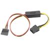 Кабель-адаптер питания 8PIN для видеокарты на Sata с платой-конвертером понижения и стабилизации напряжения