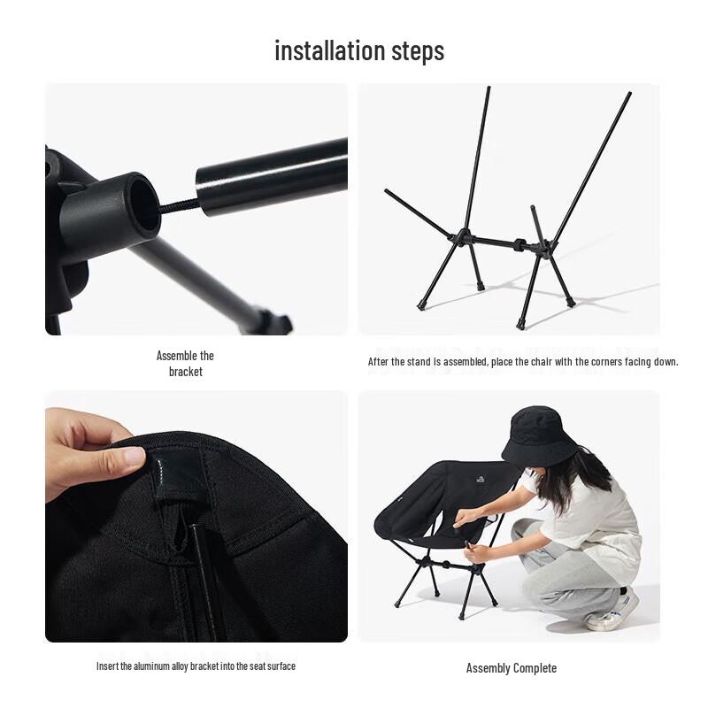 Pelliot Lightweight Aluminum Alloy Outdoor Folding Chair