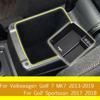 For Volkswagen Golf 7 Central Armrest Storage Box Container Holder Tray Golf MK7 VII 5G GT I R 2013 - Sportsvan 2017