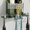 Настенный держатель для электрической зубной щетки Бытовой Ванная комната Ванная комната Без сверления Держатель для пасты и ополаскивателя Стаканчик для мытья