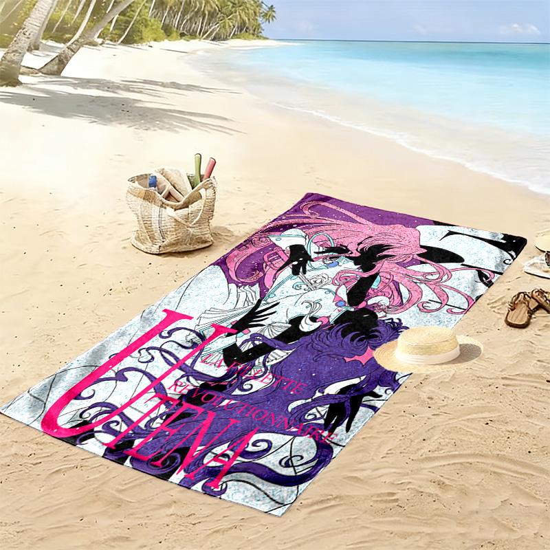 Revolutionary Girl Utena 2D Flat Print Beach Towel, Large Soft Quick Dry Towel for Beach Camping SwimmingXSTJ0915333