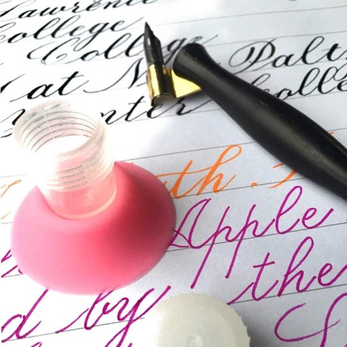 Dinky Dip Ink Well 3-Pack, Inkwell for Dip Pens, Drawing & Calligraphy Ink Holder, 3 ml
