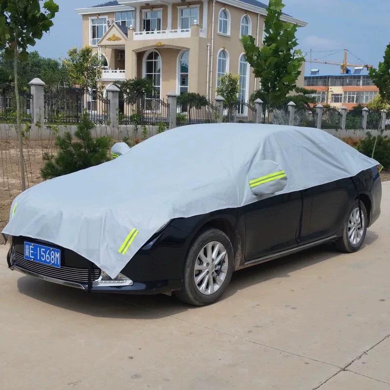 Утолщенный получехол для автомобиля: Защита от солнца, дождя и снега с теплоизоляцией