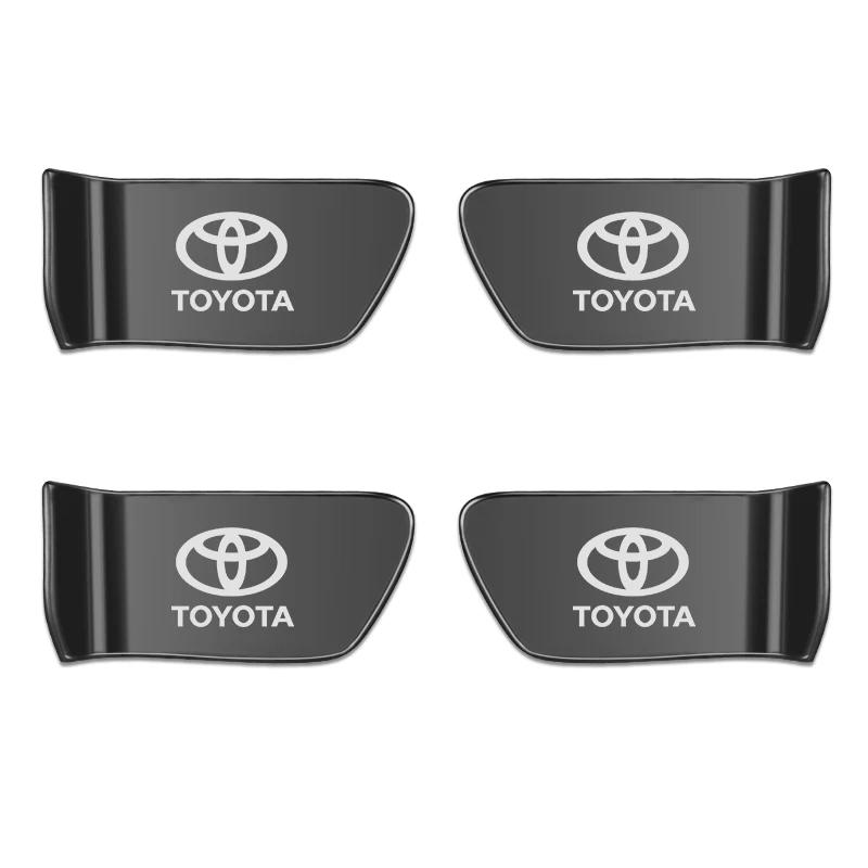 AAAP1 4pcs Car Interior Door Handle Ornament Case Sticker Shell Metal For Toyota Crown C-hr PRIUS 86 harrier Vellfire Alphard