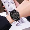 Мужские водонепроницаемые светящиеся наручные часы-будильник для бега
