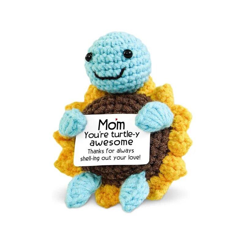Funny Crochet Avocado Handmade Ornaments Emotional Support With Card Desktop Ornament Handmade Knitte Avocado Gift Home Decor