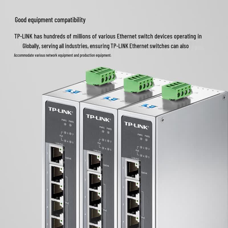 TP-LINK TL-SF1005P 5-Port 100Mbps Industrial PoE Switch