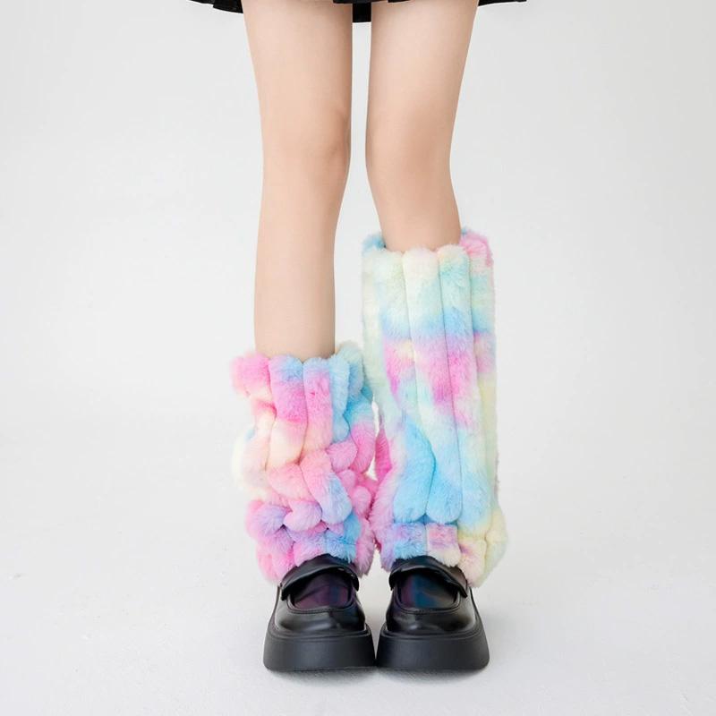 1 Pair Boots Socks Personalized Boot Cover Cuffs Covers Plush Colored Leg Warmer for Women Leg Covers Warm Boot Stocking