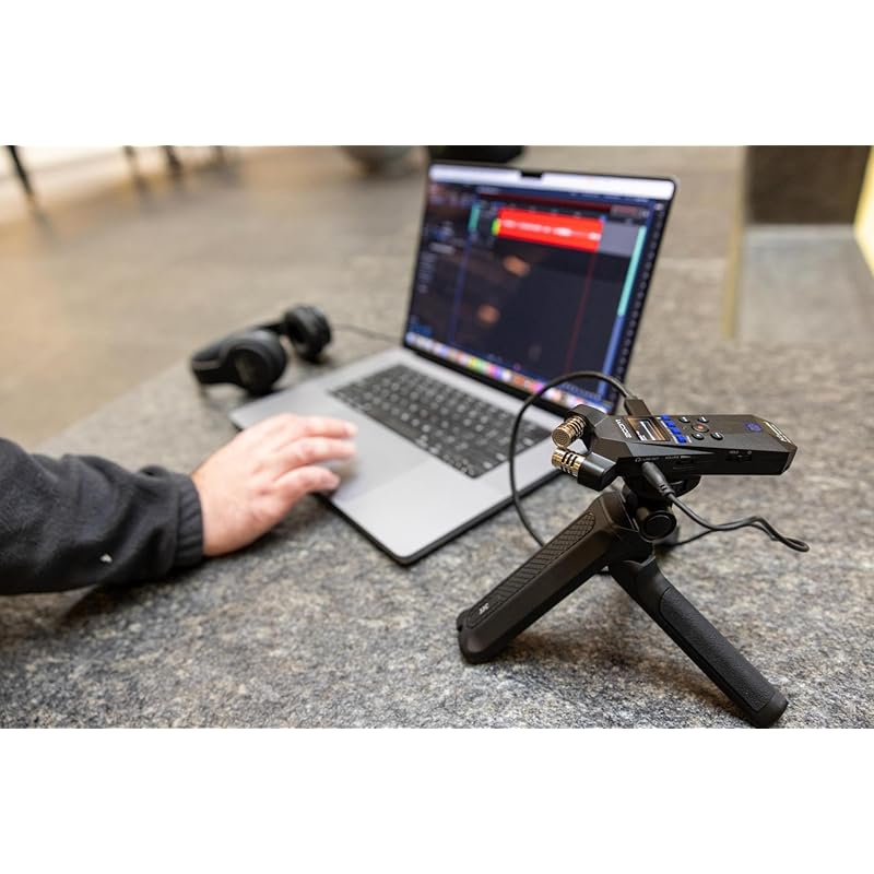 ZOOM zoom H1essential handy recorder black black 32bit float small size podcast musical instrument performance ASMR interview USB microphone