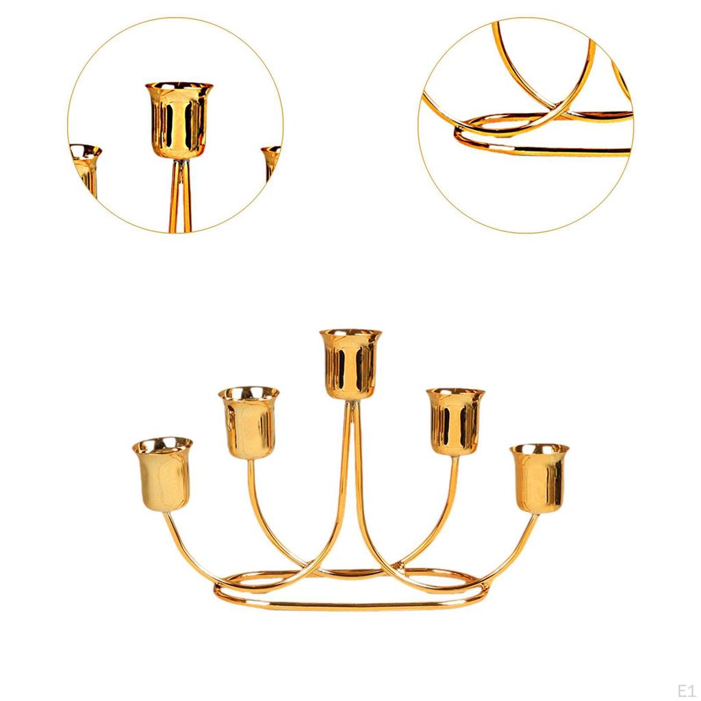 Candelabra Candle Holder Tapered Candles Festival Wedding Desk Centerpiece Decorative Iron