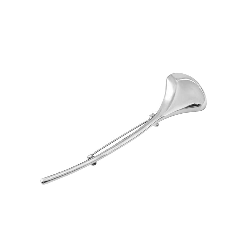 For Wuli&baby Party Office Ginkgo Leaf Brooches Elegant Metal 2-color Minimalist Plants Pins For Women Unisex Gifts