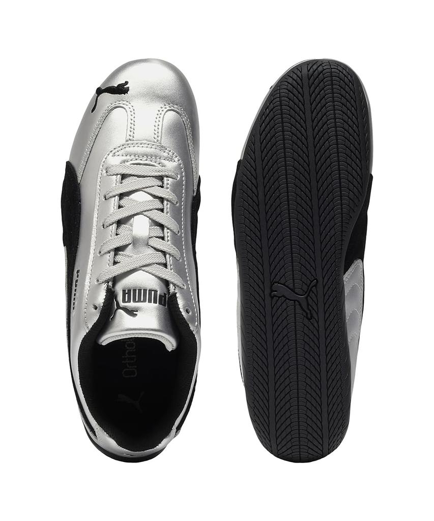 PUMA Speedcat Metallic Size 403689 Women's Sneakers, Silver, 24.5cm,