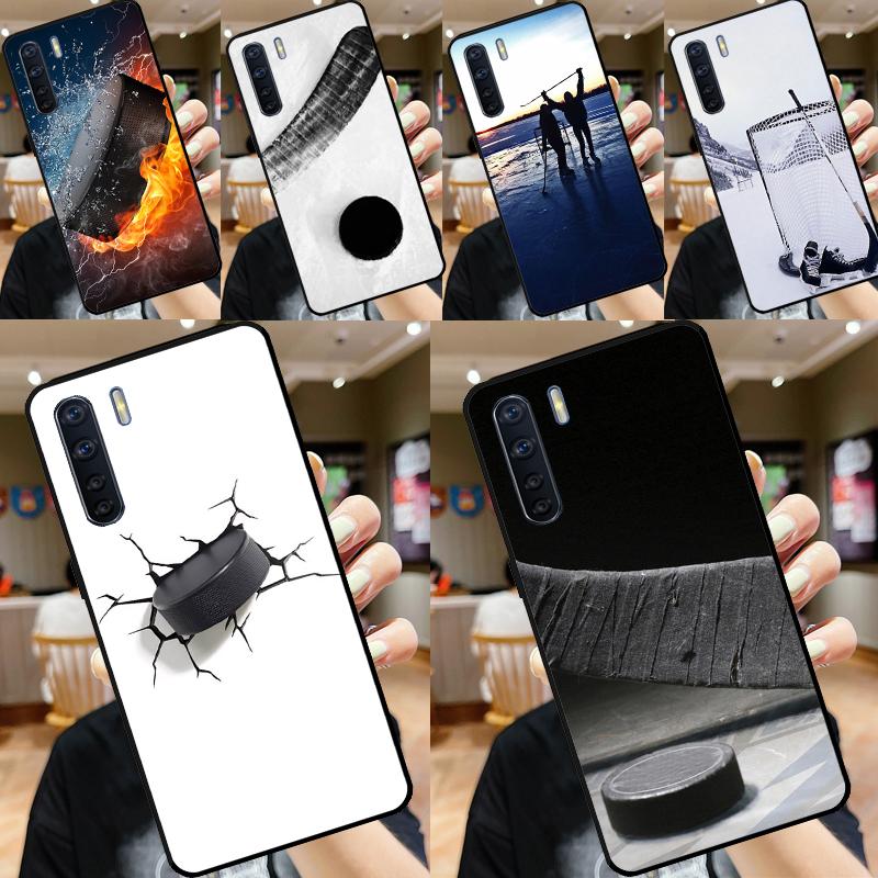 Клюшка и Шайба Для OPPO A15 A16 A76 A96 A52 A72 A92 A98 A78 A58 A5 A9 A53 A17 A77 A57S A94 A74 A54S Чехол